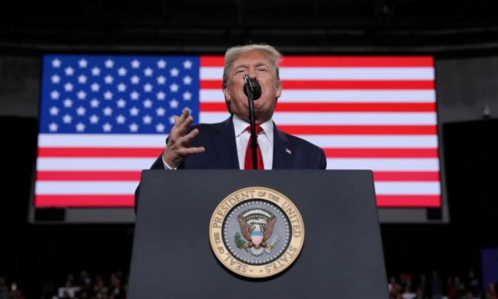 Υπό το βλέμμα του Αβραάμ Λίνκολν ο Τραμπ δήλωσε ότι η Αμερική είναι η πιο "δίκαιη" στη Γη